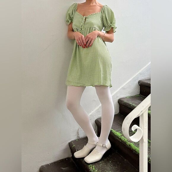 Lisa Says Gah mini dress in green stripe - Picture 1 of 9